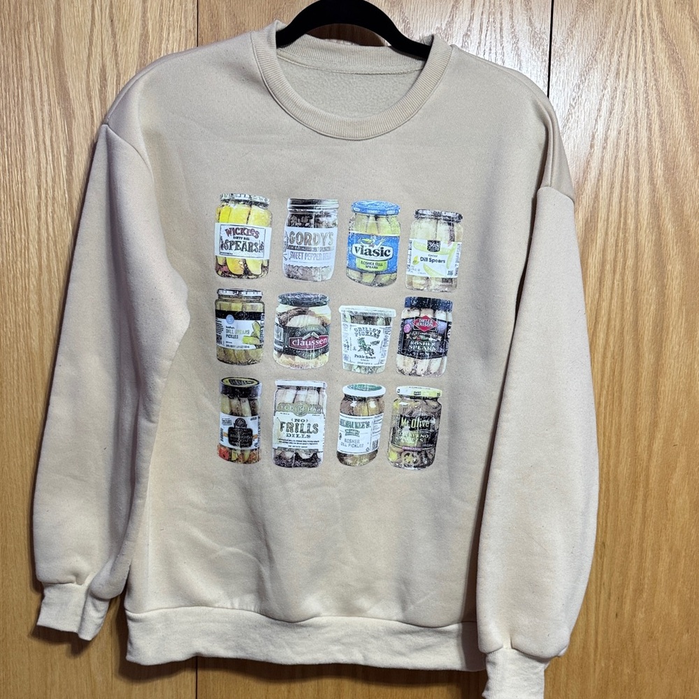 Tan Graphic Womens Sweatshirt